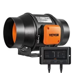Inline Duct Fan 6 In. 402 Cfm With Temperature Humidity Controller Quiet Ec-moto. Fixed Price $97.82.