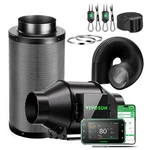 Vivosun Smart Air Filtration Kit Pro G4 Inline Fan For Grow Tent E42A+ Control. Fixed Price $151.99.