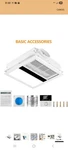 Flyingfox Bathroom Exhaust Fan With Light And Heater Combination, 2300-WATT Open. Fixed Price $99.99.