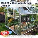 Fanspex Solar 2 Kit Waterproof Greenhouse Chicken Coop Shed Air. Fixed Price $74.99.