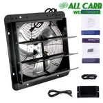 14 Inch Shutter Exhaust Fan W/ Speed Controller High Wall Mounted 1550 Cfm. Fixed Price $103.46.