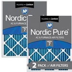 18X20X1 (17 1/2X19 1/2) Pleated Air Filters Merv Plus Carbon Pack. Fixed Price $38.99.