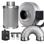 Ipower GLFANXINL4FILT4MD8CTR Inch 190 Cfm Inline Carbon Filter Feet. Fixed Price $173.53.