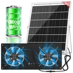 Anteqi 40W Solar Powered Exhaust Fan With 18000MAH Battery & Timer, 3500RPM H.... Fixed Price $101.89.