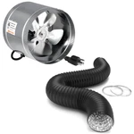 Ipower 8" Inline Booster Duct Fan 40 Cfm Noise Hvac Exhaust Blower - Black. Fixed Price $38.67.