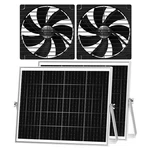 Solar Greenhouse Fan Pack 25W Waterproof 16.5 Ft Cord Pqins ESF-18 Large Coop. Fixed Price $89.99.