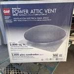 Gaf Master Flow 1500 Cfm Black Power Roof Mount Attic Fan ERV6BL. Fixed Price $175.00.