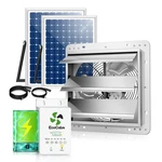 Solar Exhaust Fan 10 Greenhouse Attic Shed Adjustable Thermostat 2PCS Ecocalm. Fixed Price $369.99.
