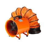 Vevor Portable Ventilator 8" Heavy Duty Blower Fan 16.4 Ft Duct Hose 195W Orange. Fixed Price $99.99.