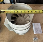 Hon &guan 8" Duct Ventilation Booster 495CFM Mixed Flow Inline Fan Hvac Blower. Fixed Price $68.00.