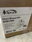 Spruce 148-CFM Inline Duct Boosting Fan Kit W/ Pressure Sensing Switch White. Fixed Price $150.00.