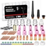 Rx 87PCS Tig Welding Accessories Torch Kit Stubby Gas Lens 1012 Lass Cup.... Fixed Price $64.59.