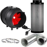 Yield Lab 6 Inch Pro Series 390 Cfm Fan With Speed Controller, Charcoal Filter. Fixed Price $199.95.