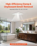 Vevor Bathroom Exhaust Fan, 50-80-110 Cfm Vent, Low-noise, Premium Moto. Fixed Price $59.57.
