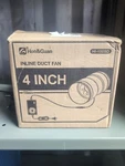 Hon & Guan 4" Inline Booster Duct Fan Speed Controller 345 Cfm Airflow 19.2W. Fixed Price $25.40.