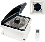 Outprize 14" Rv Roof Vent Fan 12V Remote, Led, Rain Sensor, 10SPEED, Reversible. Fixed Price $196.38.