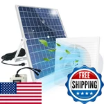 Bobuy Solar Powered Exhaust Fan Battery 25 Waterproof Panel 8 Inch. Fixed Price $110.56.