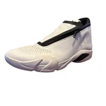 Air Jordan 18 Xviii Retro White Purple Black Zip Shroud Men's Size 14 Rare. Fixed Price $99.00.