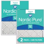 12X24X1 (11 1/2X23 1/2) Pleated Merv 14 Air Filters Pack. Fixed Price $35.99.