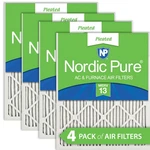 Nordic Pure 18X20X1 (17 1/2X19 1/2) Pleated Merv 13 Air Filters 4 Pack. Fixed Price $54.99.